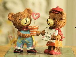 吃瓜小熊摆件图片,小熊摆件演绎夏日清凉风情